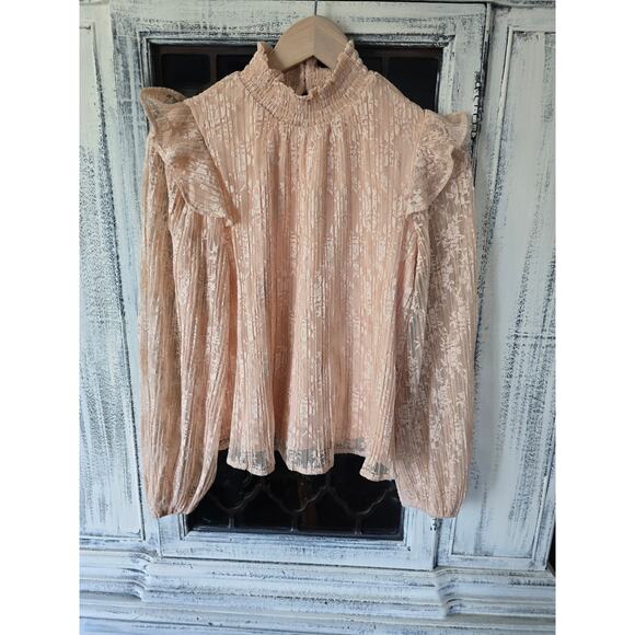 NWT Anthropologie Porridge Lace Top - Large - Picture 4 of 4